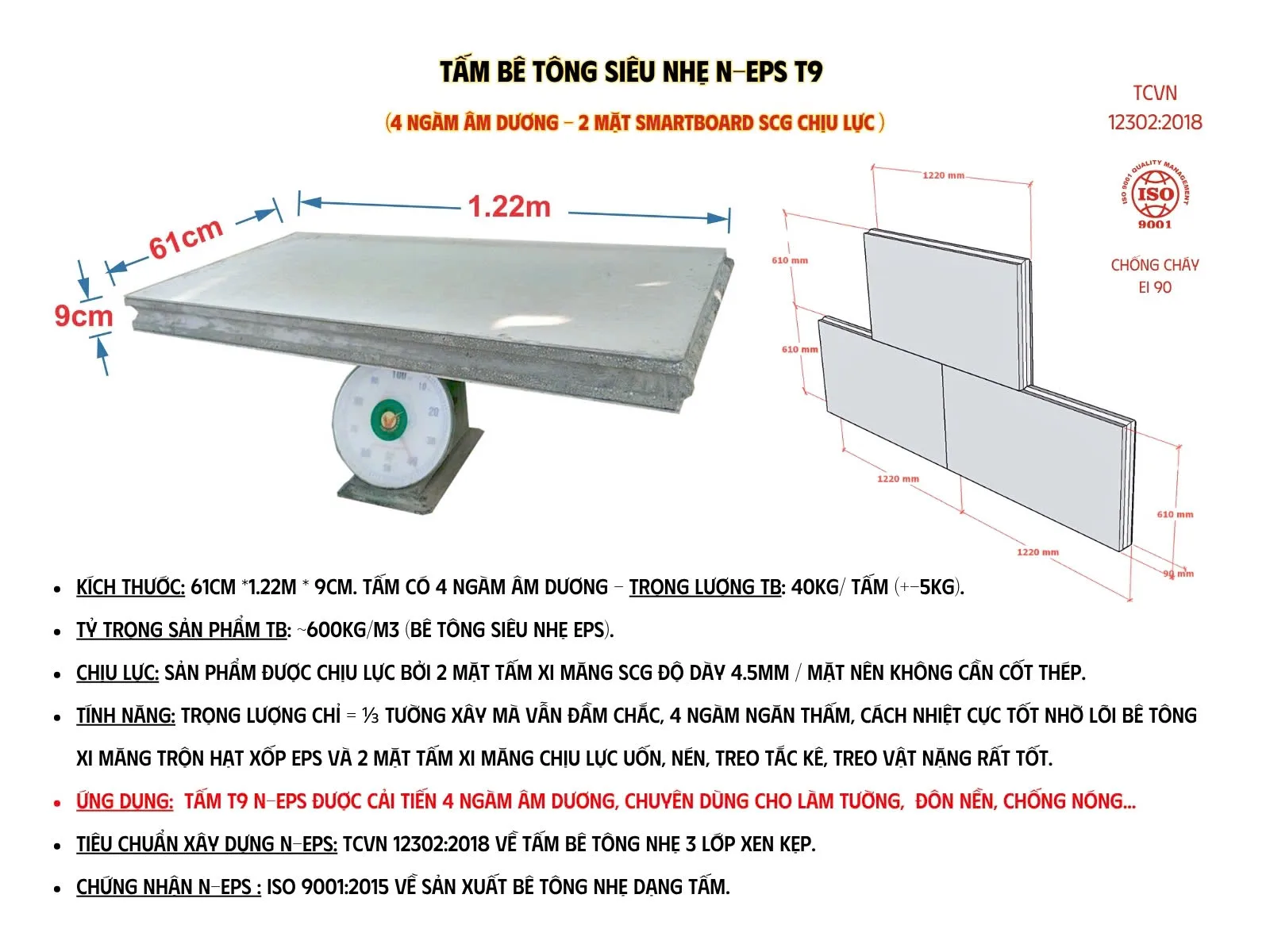 Bê tông nhẹ làm tường