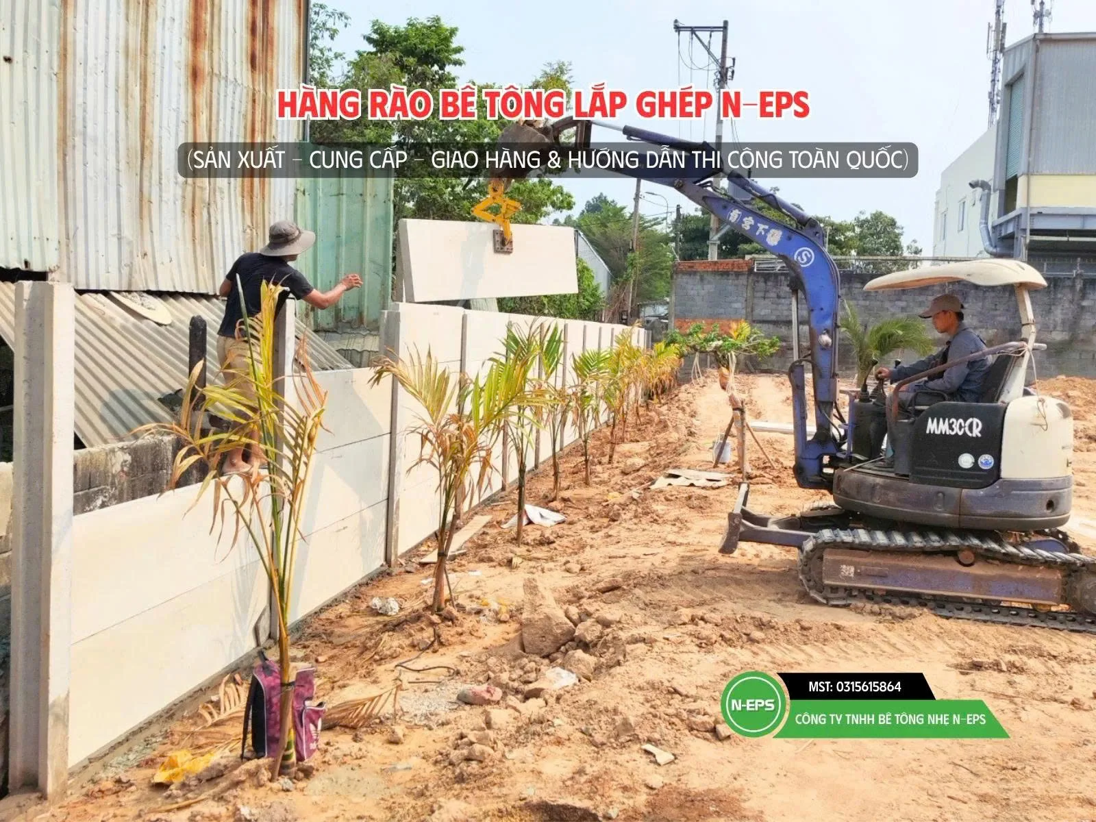 Công trình hàng rào lắp ghép