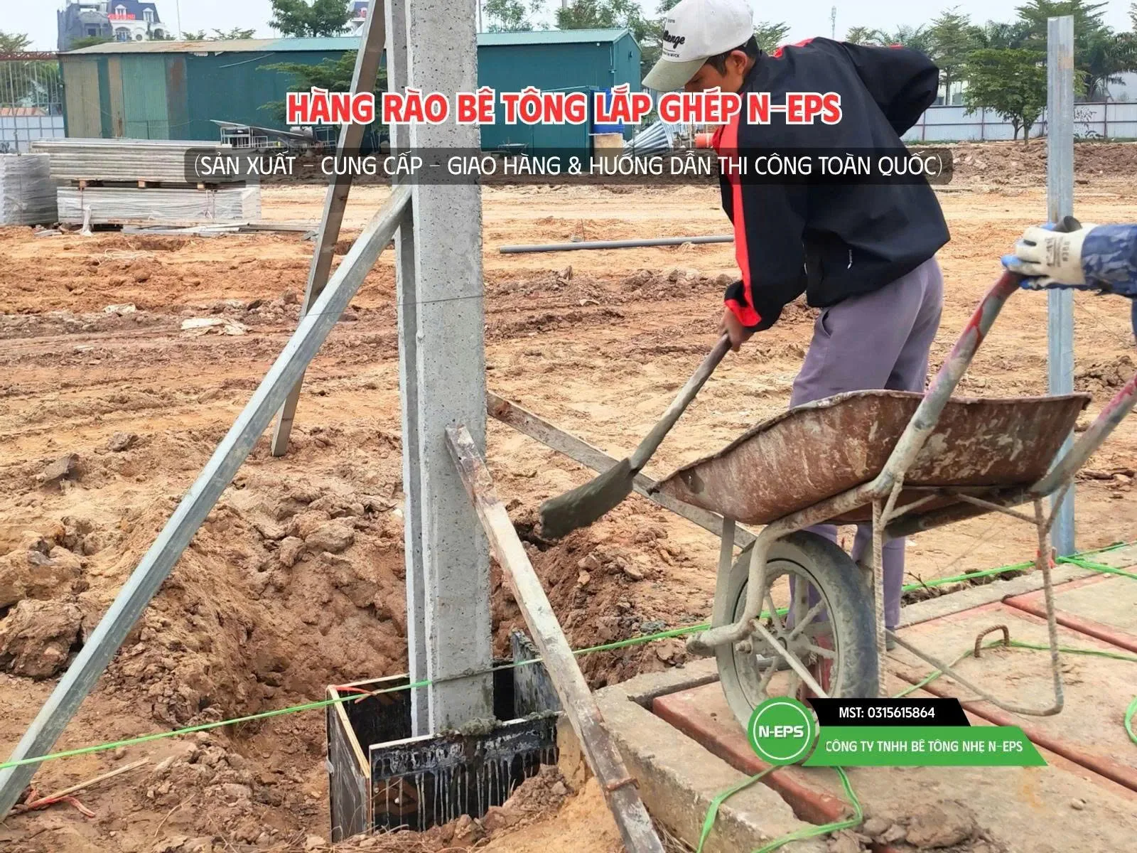 công trình hàng rào lắp ghép