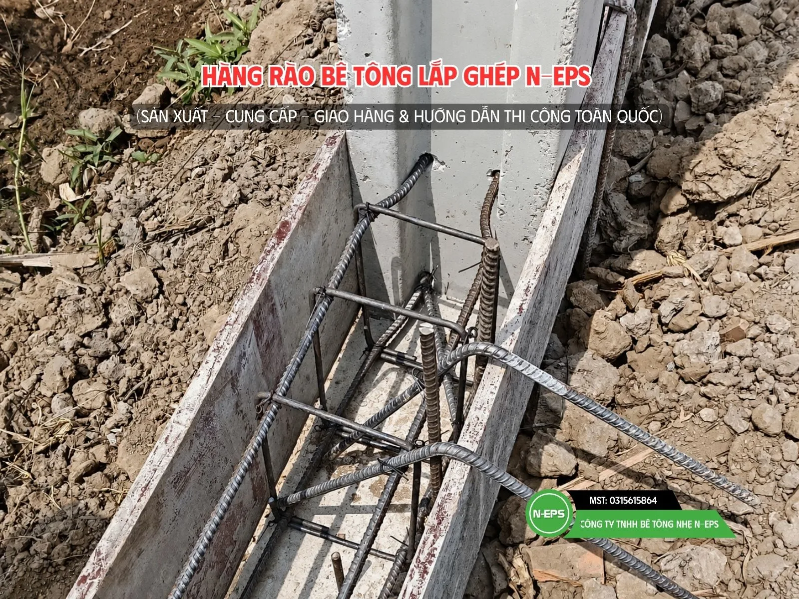 dự trù chi phí thi công hàng rào bê tông lắp ghép N-EPS