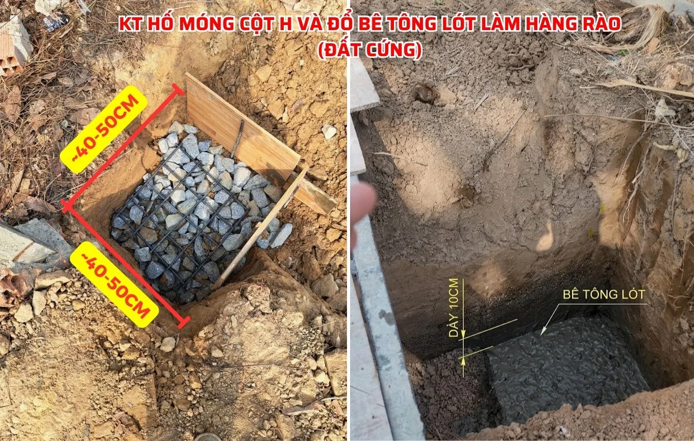 các hạng mục thi công hàng rào bê tông lắp ghép N-EPS