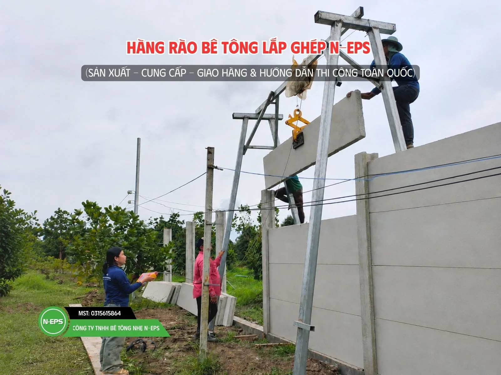 Hàng rào bê tông lắp ghép N-EPS