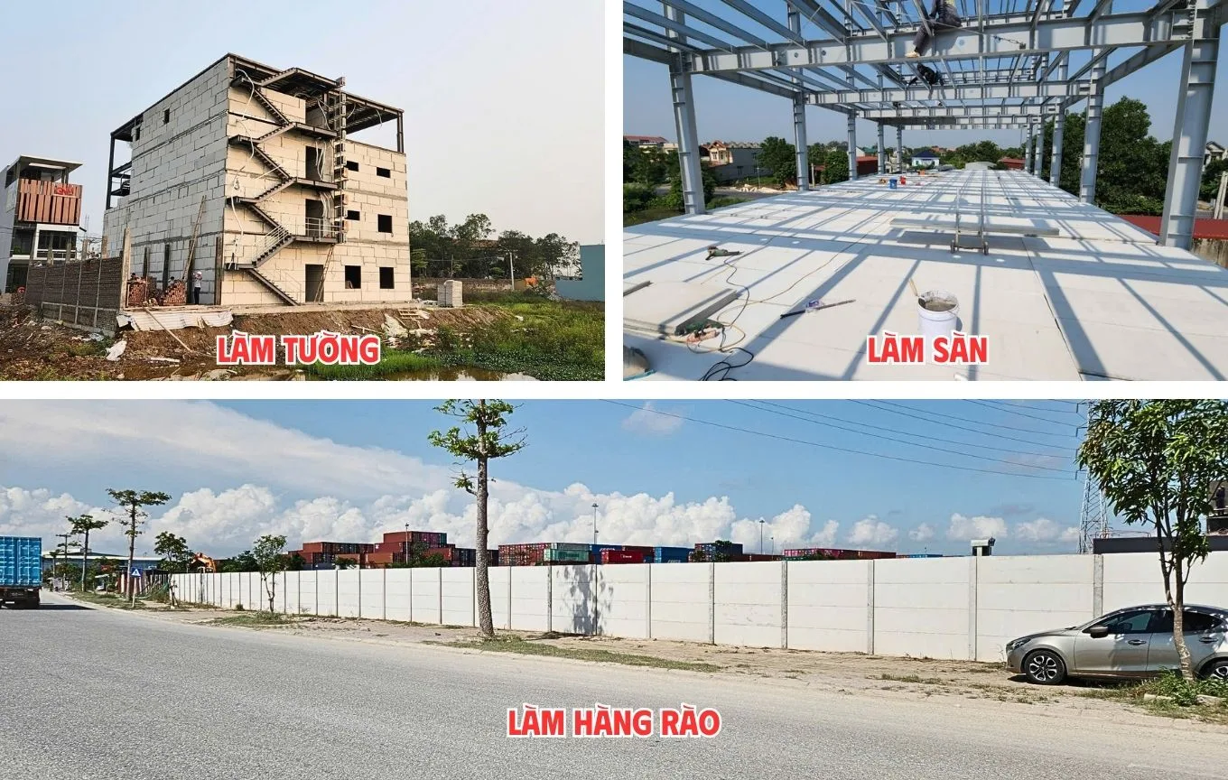 Các ứng dụng thi công bê tông nhẹ EPS