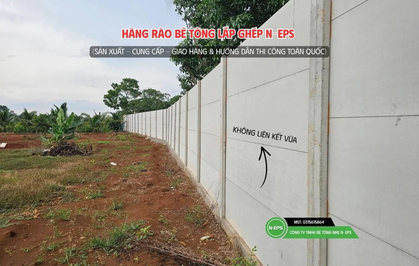 Hàng rào N-EPS không cần liên kết vữa
